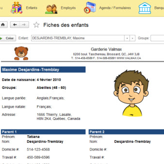 MaGarderie Plus - Logiciel pour les garderies et les CPE screenshot3
