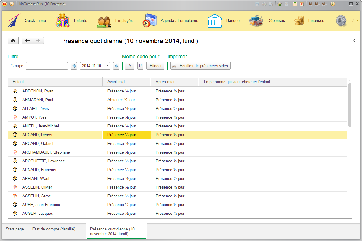 MaGarderie Plus - logiciel pour les garderies, les CPE et les bureaux coordonnateurs