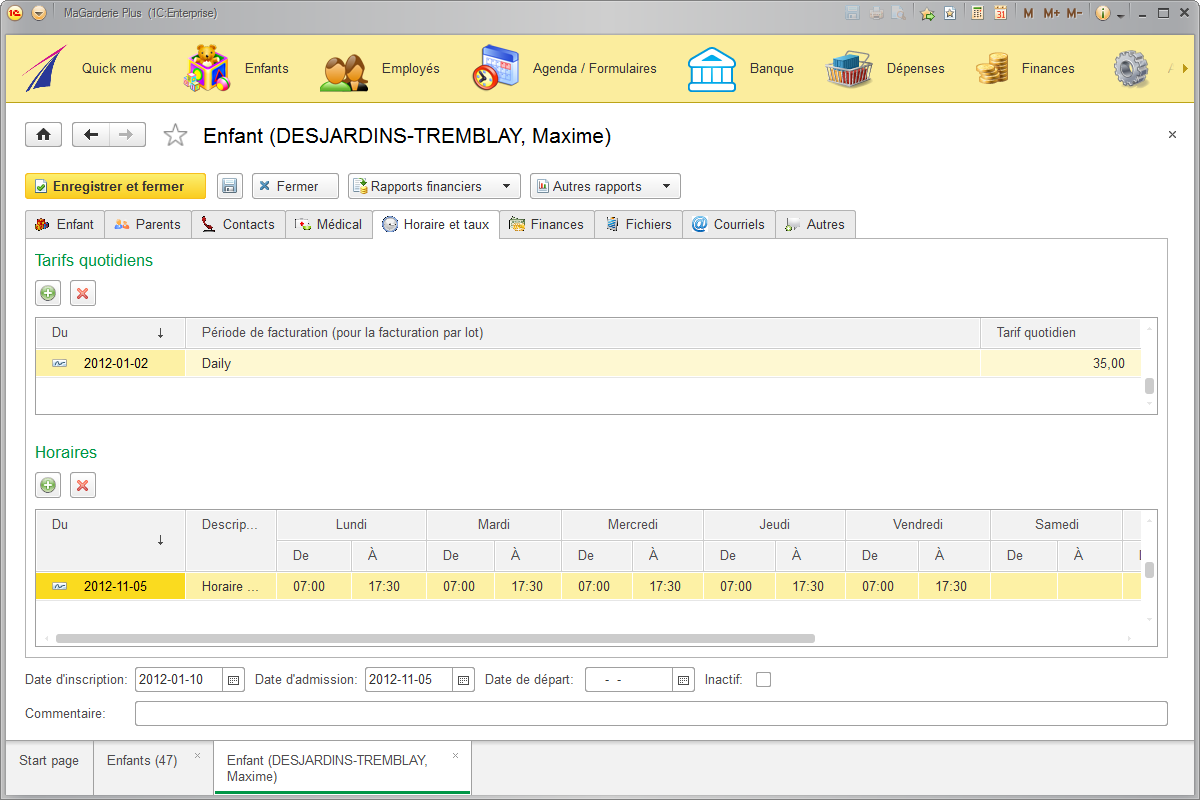 MaGarderie Plus - logiciel pour les garderies, les CPE et les bureaux coordonnateurs