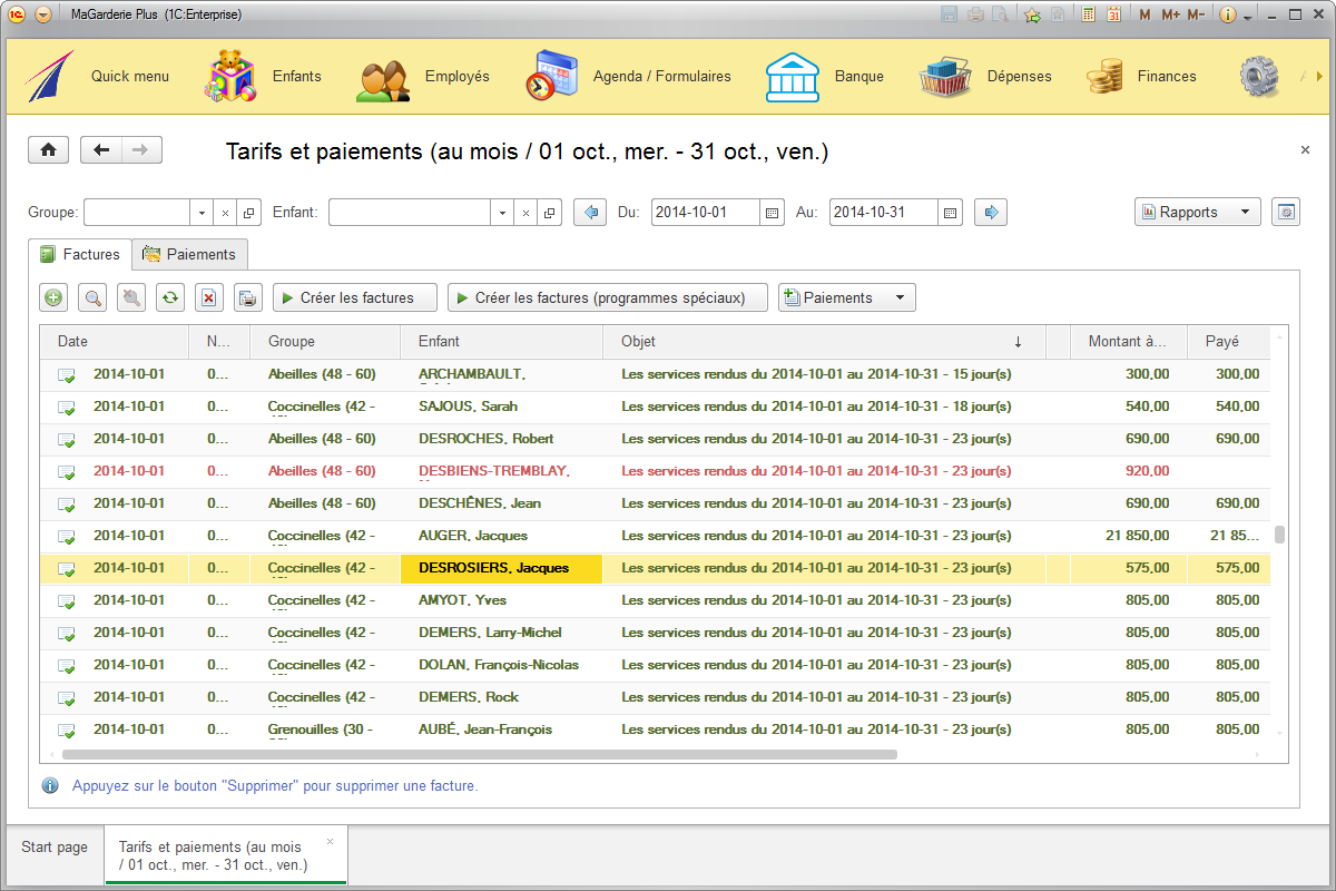 MaGarderie Plus - logiciel pour les garderies, les CPE et les bureaux coordonnateurs