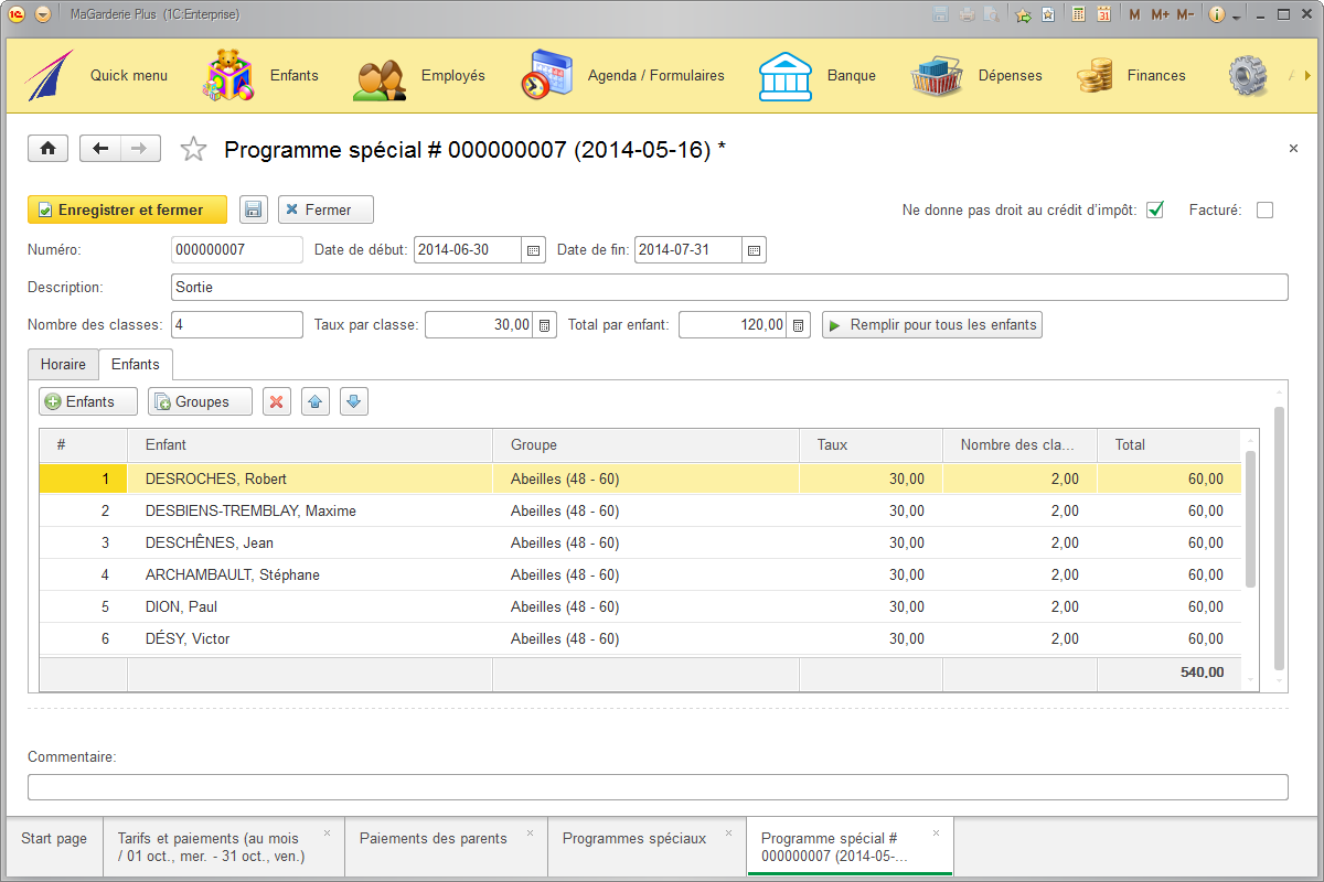 MaGarderie Plus - logiciel pour les garderies, les CPE et les bureaux coordonnateurs