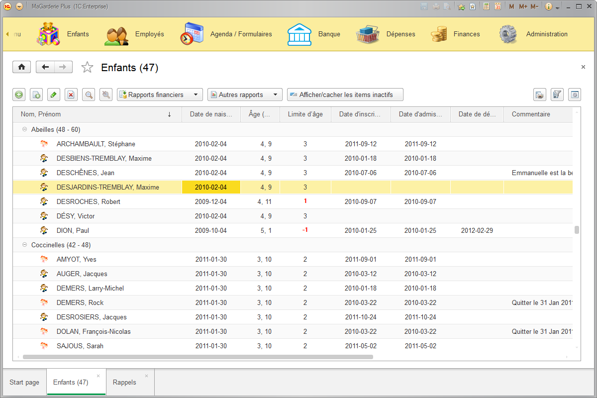 MaGarderie Plus - logiciel pour les garderies, les CPE et les bureaux coordonnateurs