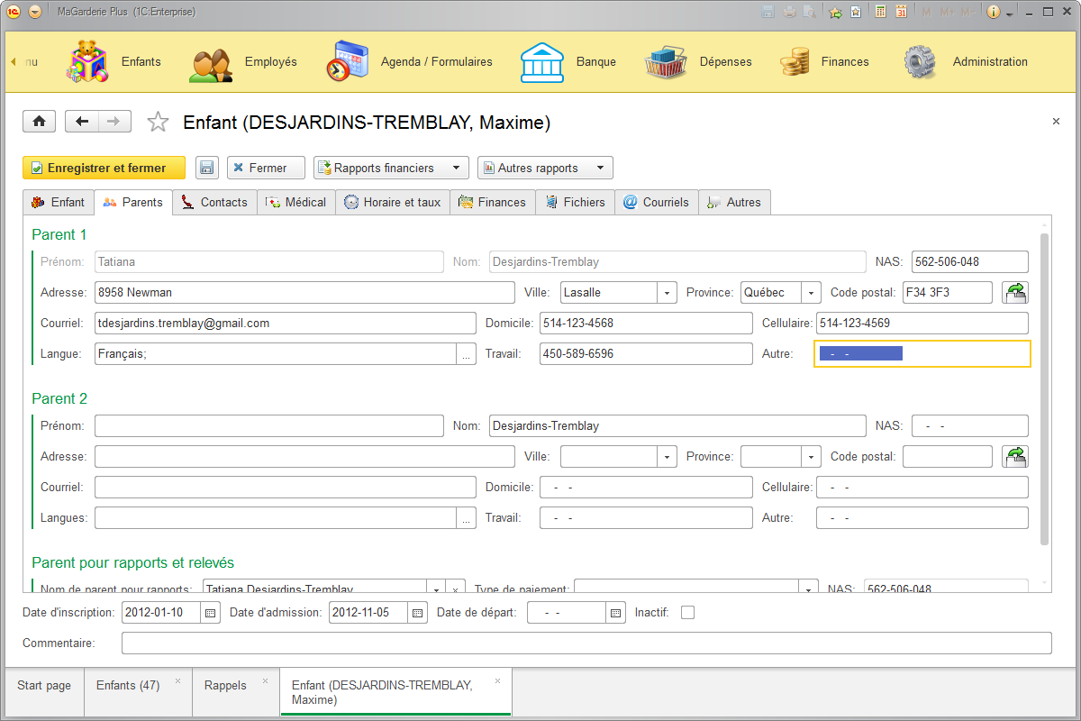 MaGarderie Plus - logiciel pour les garderies, les CPE et les bureaux coordonnateurs