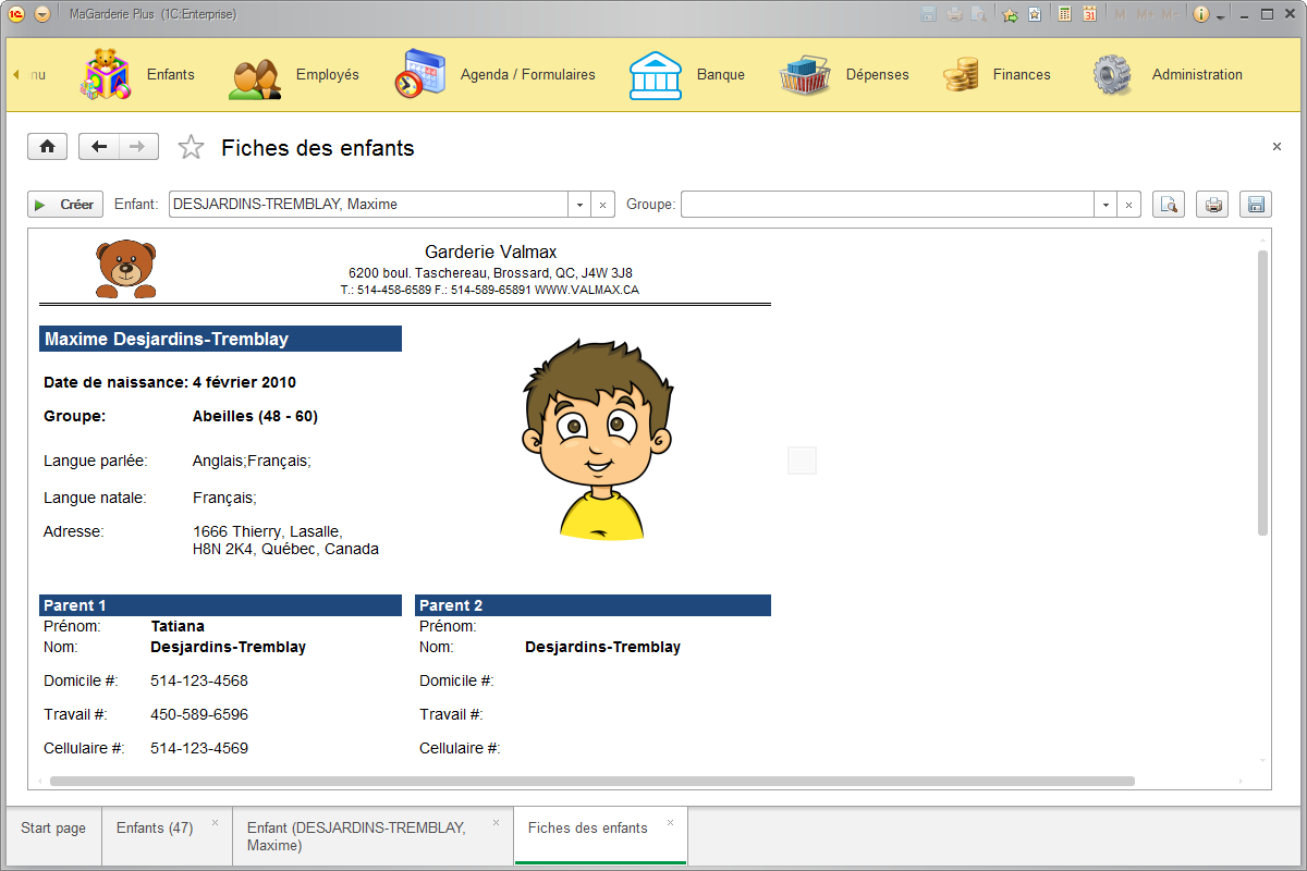 MaGarderie Plus - logiciel pour les garderies, les CPE et les bureaux coordonnateurs