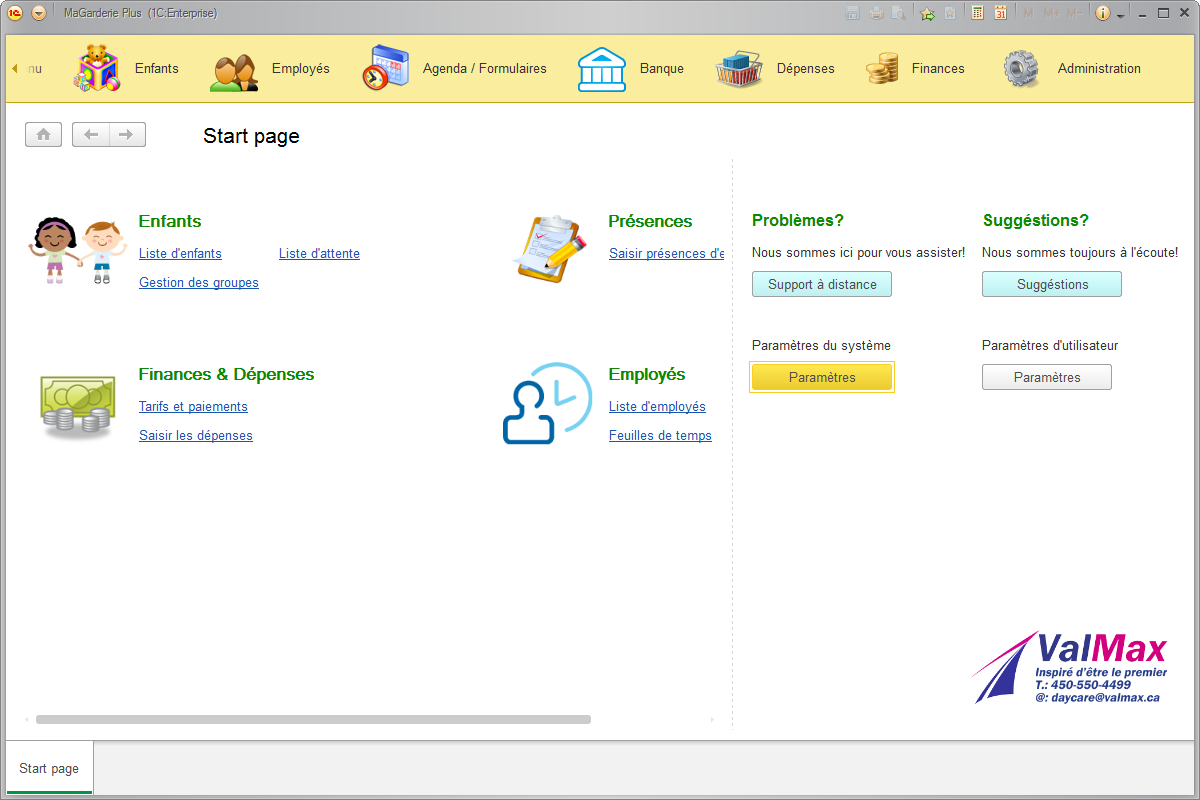 MaGarderie Plus Accounting Module
